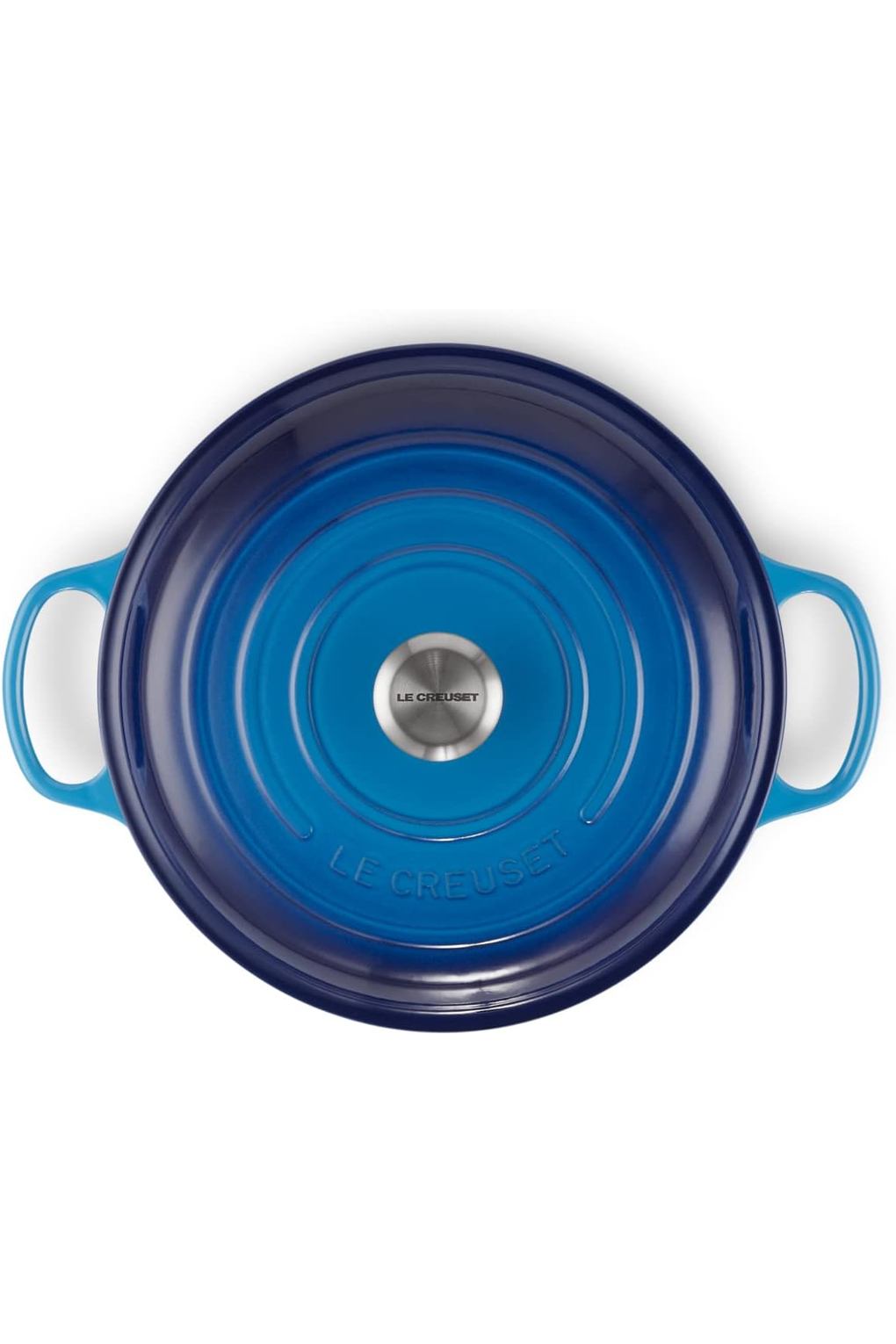Жаровня LE CREUSET B07GBFS73W-BUNDLE чугун 3,5 л синяя. Фото 4.