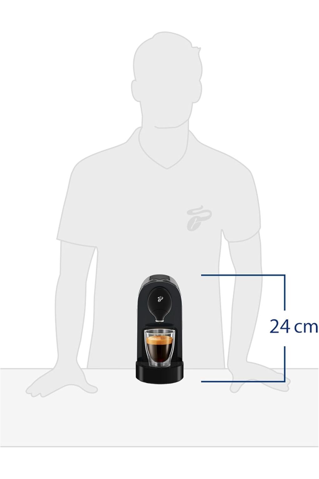 Кофемашина Tchibo Cafissimo Pure Plus Coffee Machine Capsule Machine Including 30 Capsules for Caffe Crema, Espresso and Coffee 0.8 L 1250 Watt 11.9 x 33.7 x 24 cm Red. Фото 4.