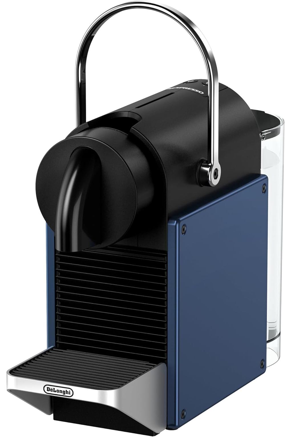 Кофемашина Nespresso De'Longhi Pixie EN127.BL Coffee Capsule Machine, Two Direct Dial Buttons, Eco Mode, Compact Design, 19 Bar Pressure System, 1260 W, Blue/Black. Фото 3.