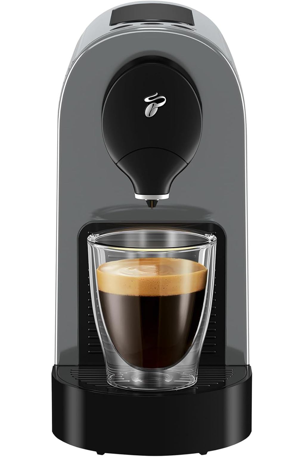 Кофемашина Tchibo Cafissimo Pure Plus Coffee Machine Capsule Machine Including 30 Capsules for Caffe Crema, Espresso and Coffee 0.8 L 1250 Watt 11.9 x 33.7 x 24 cm Grey. Фото 2.