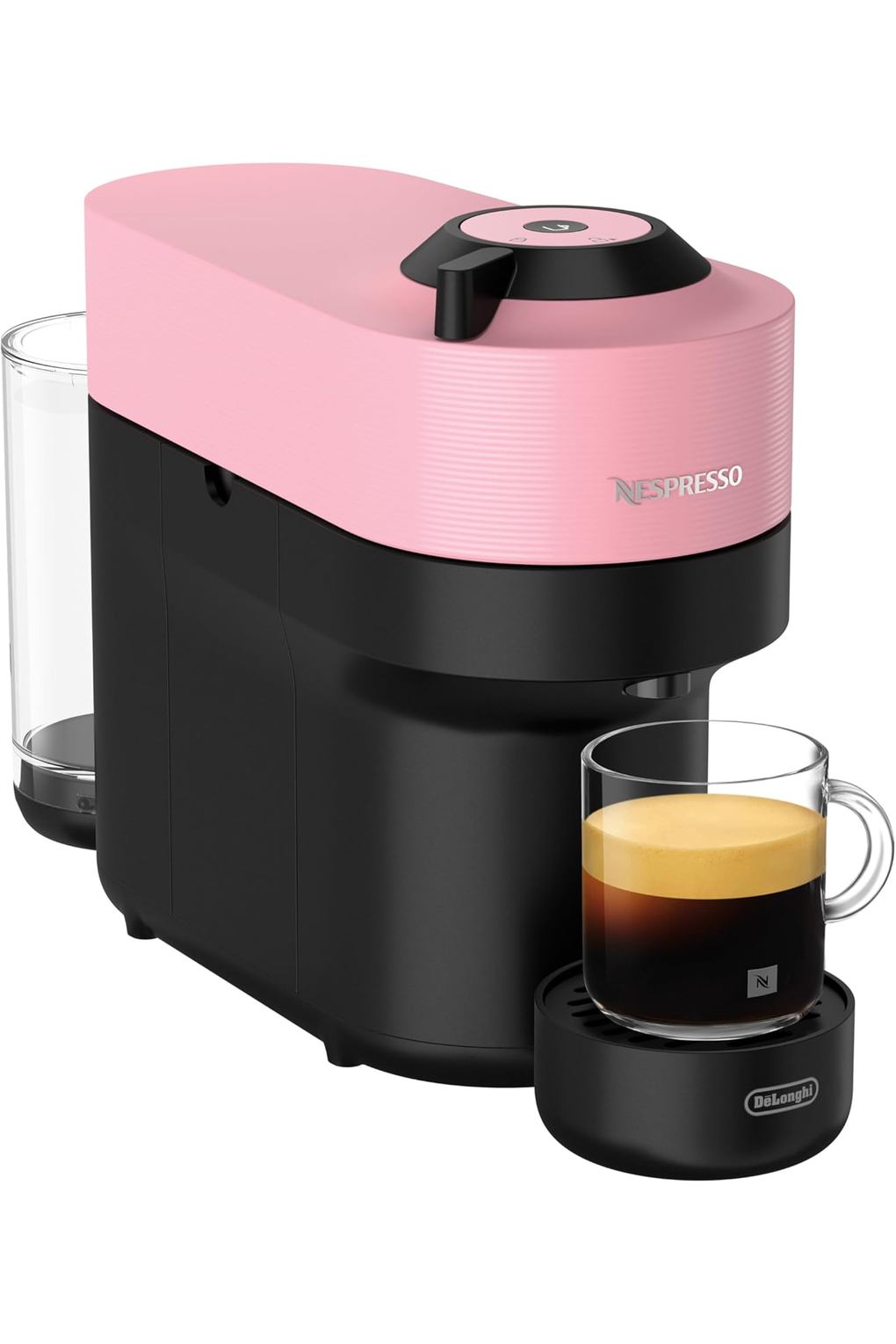 Кофемашина Nespresso De'Longhi Vertuo Pop ENV90.P Capsule Coffee Machine, Cold Brew Function, 4 Cup Sizes, Bluetooth & Wi-Fi Connectivity, 1 Cup Coffee Machine with Welcome Pack, Pink. Фото 2.