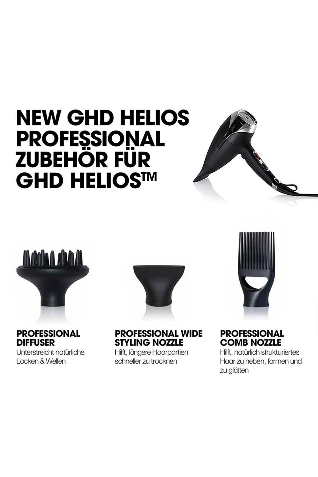 Насадка для укладки волос Ghd wide styling nozzle. Фото 3.