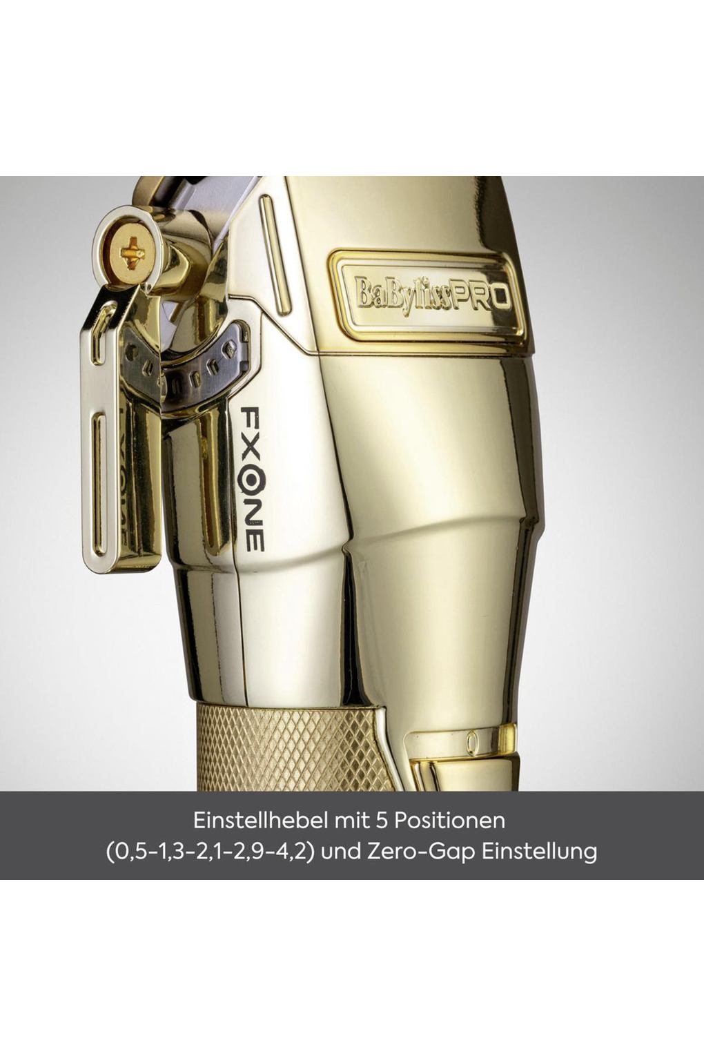 Машинка для стрижки BaByliss PRO FXONE All Metal Clipper FX899GE gold. Фото 5.