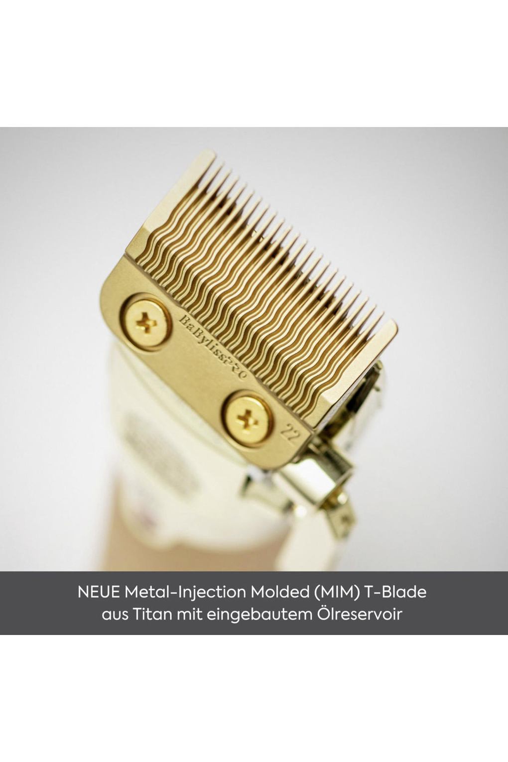 Машинка для стрижки BaByliss PRO FXONE All Metal Clipper FX899GE gold. Фото 6.