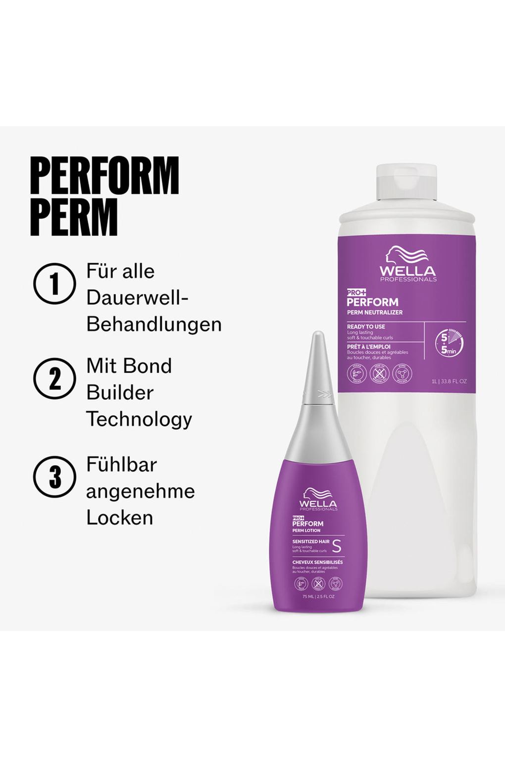 Нейтрализатор для перманентной завивки Wella Pro Perform Perm Neutralizer 1 Liter. Фото 3.