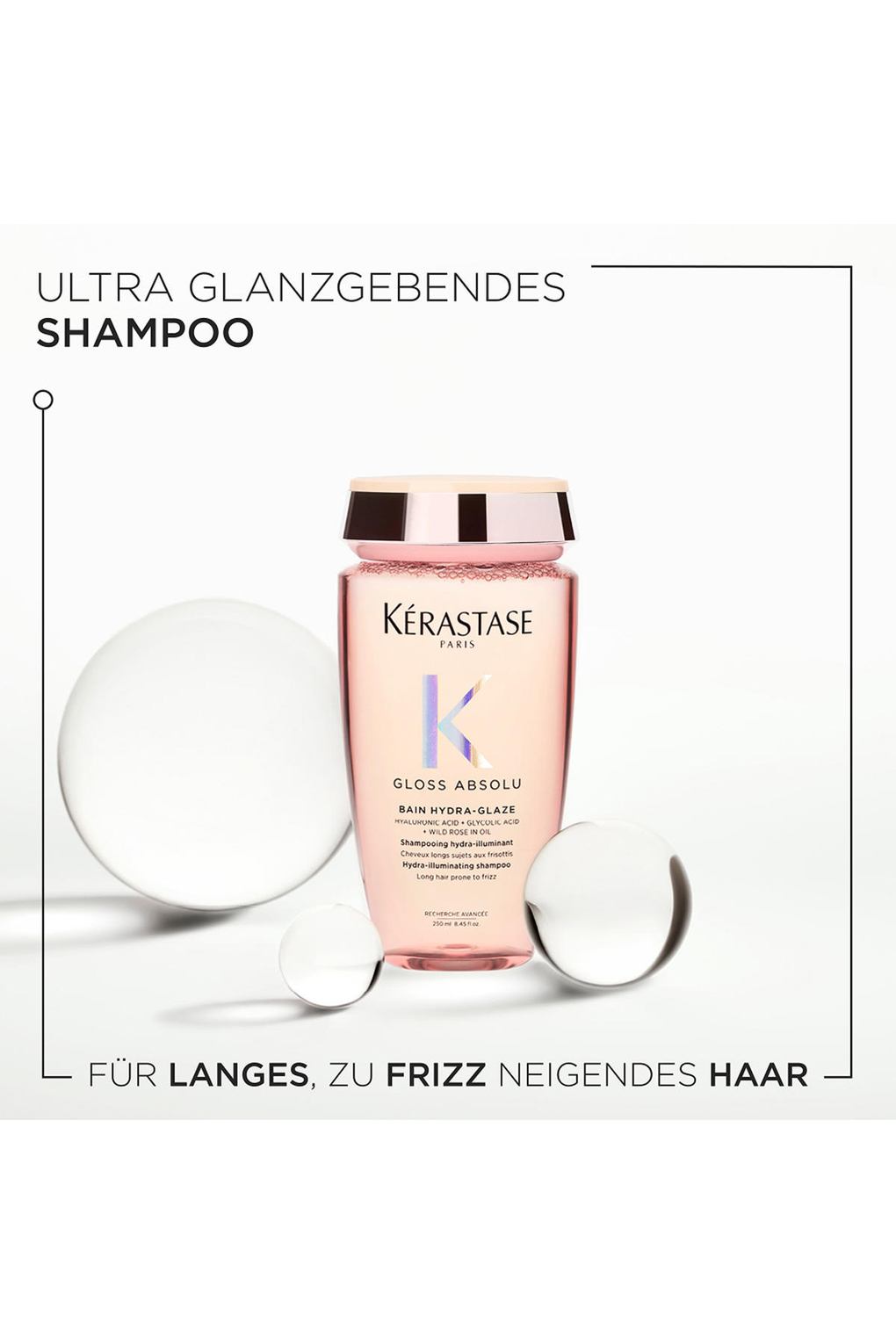 Шампунь для волос Kerastase Gloss Absolu Bain Hydra-Glaze, 30 ml. Фото 6.