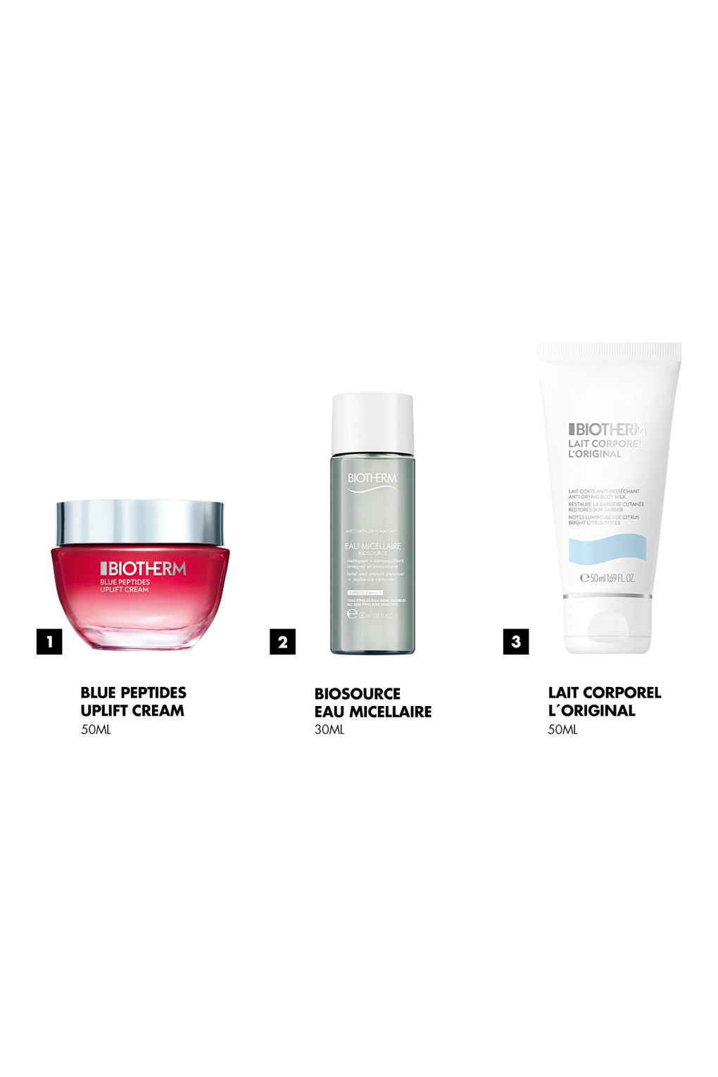 Набор уходовой косметики Biotherm Blue Peptides Uplift. Фото 4.