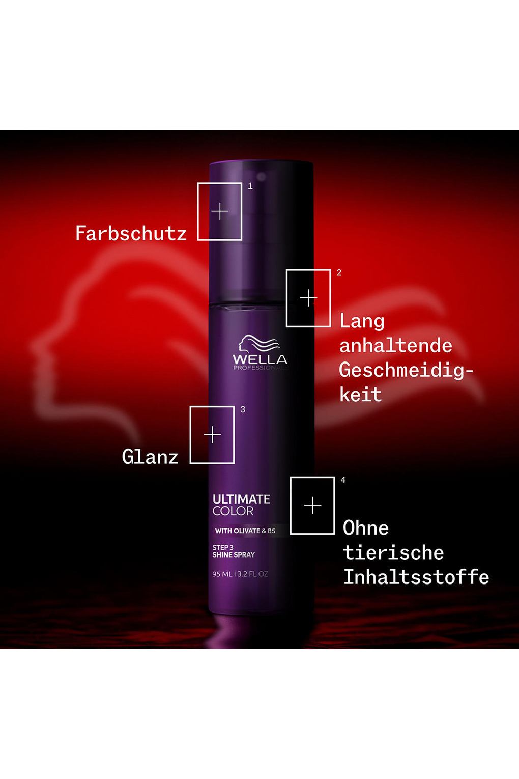 Спрей для укладки волос Wella Ultimate Color Shine, 95 мл. Фото 6.