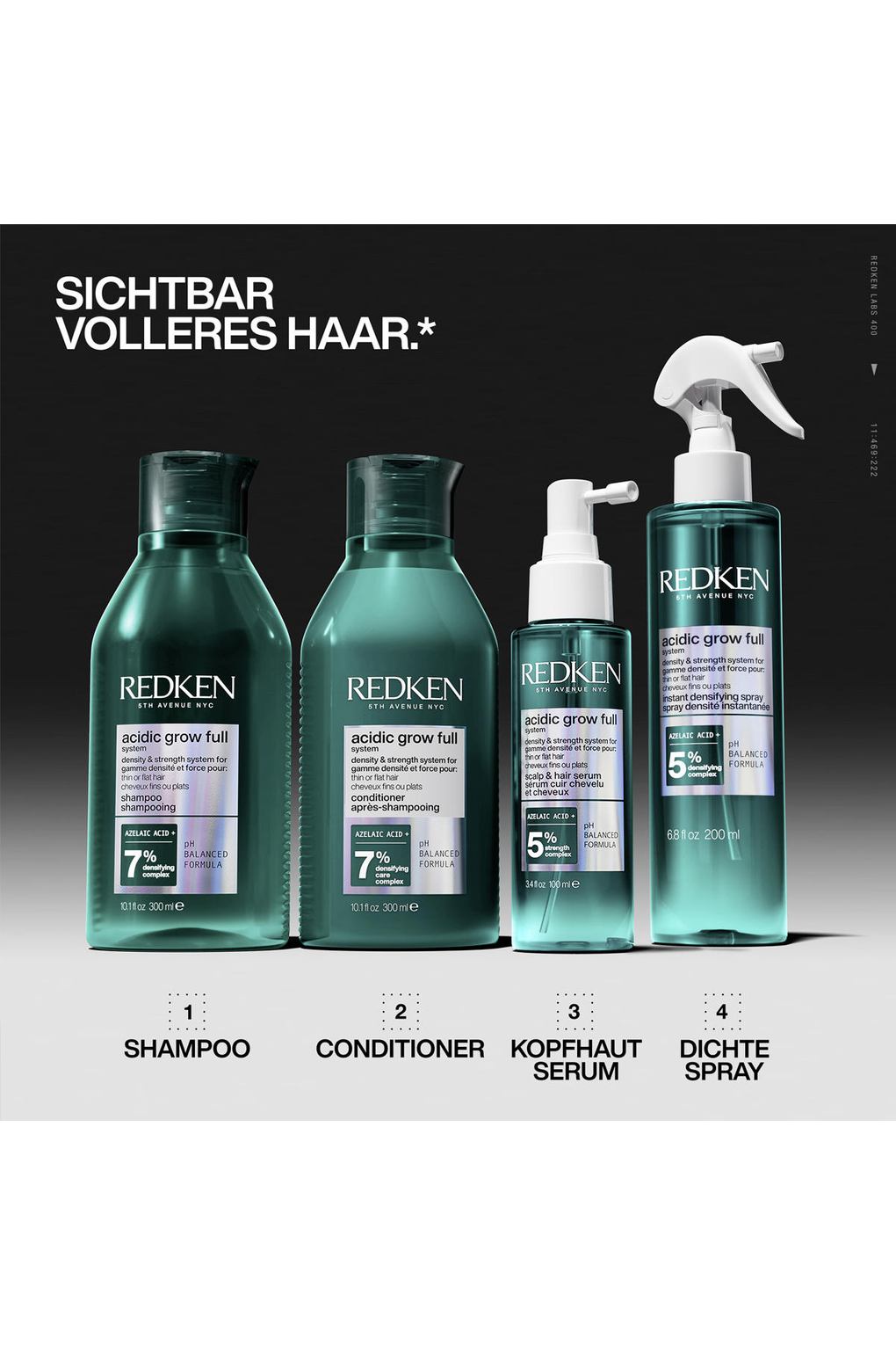 Сыворотка для волос Redken acidic grow full system Aminexil. Фото 4.