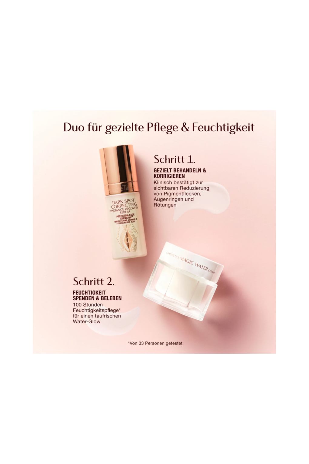 Набор уходовой косметики Charlotte Tilbury Dark Spot Correcting Hydration Revival Duo. Фото 2.