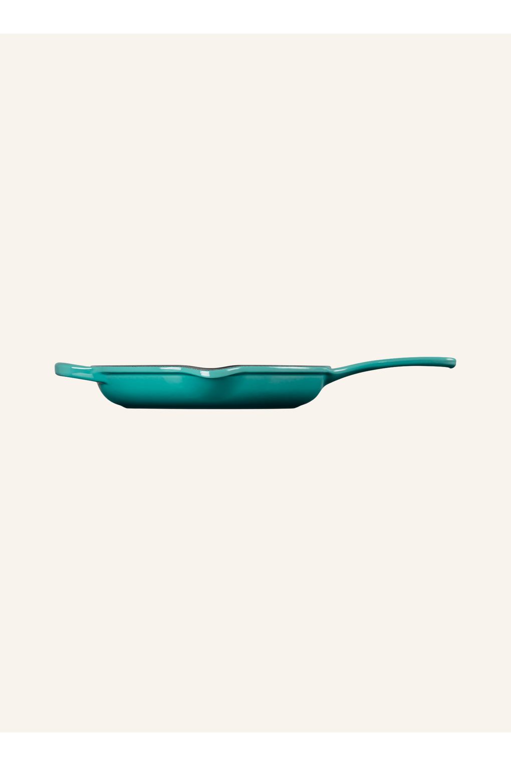 Сковорода для жарки и подачи Le Creuset Signature, бирюзовый 4,5 x 40 x 27 см, диаметр 23 см. Фото 3.