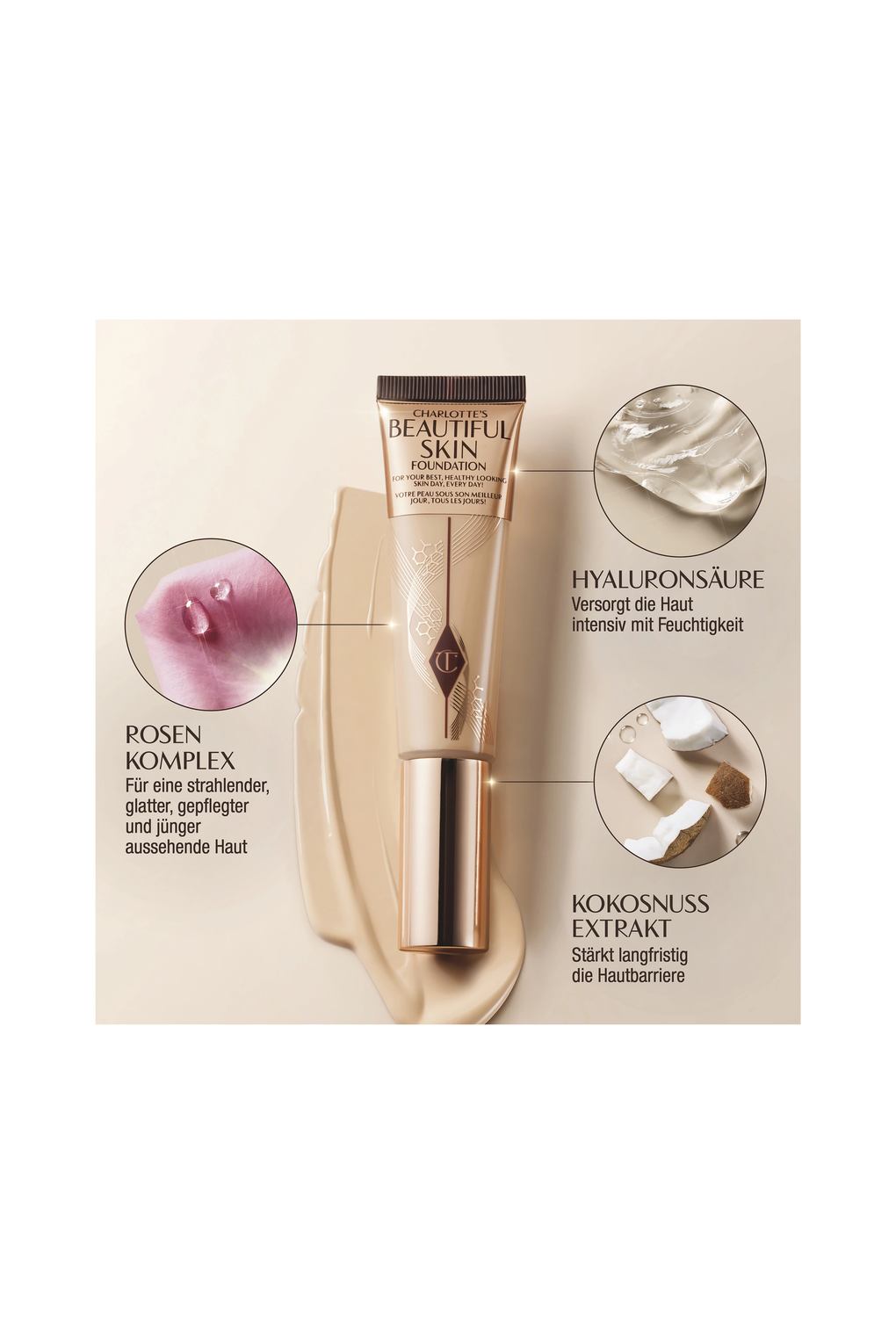 Тональный крем Charlotte Tilbury charlotte's beautiful skin 14 COOL. Фото 5.