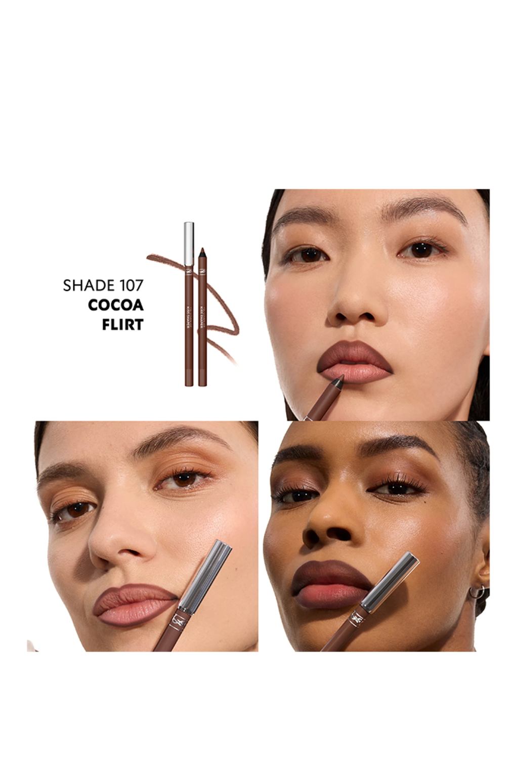 Карандаш для губ Yves Saint Laurent YSL Lovenude Kiss Shaper 107 Cocoa Flirt. Фото 4.