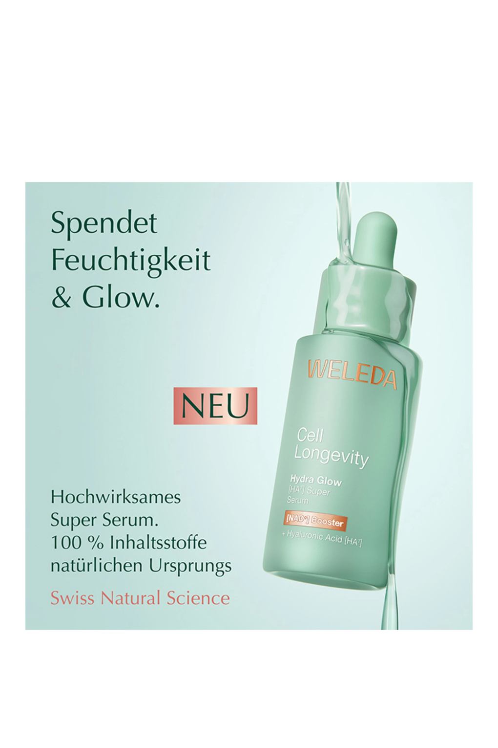 Сыворотка для ухода за кожей CELL LONGEVITY HYDRA GLOW HA7 SUPER SERUM 30 ml. Фото 3.