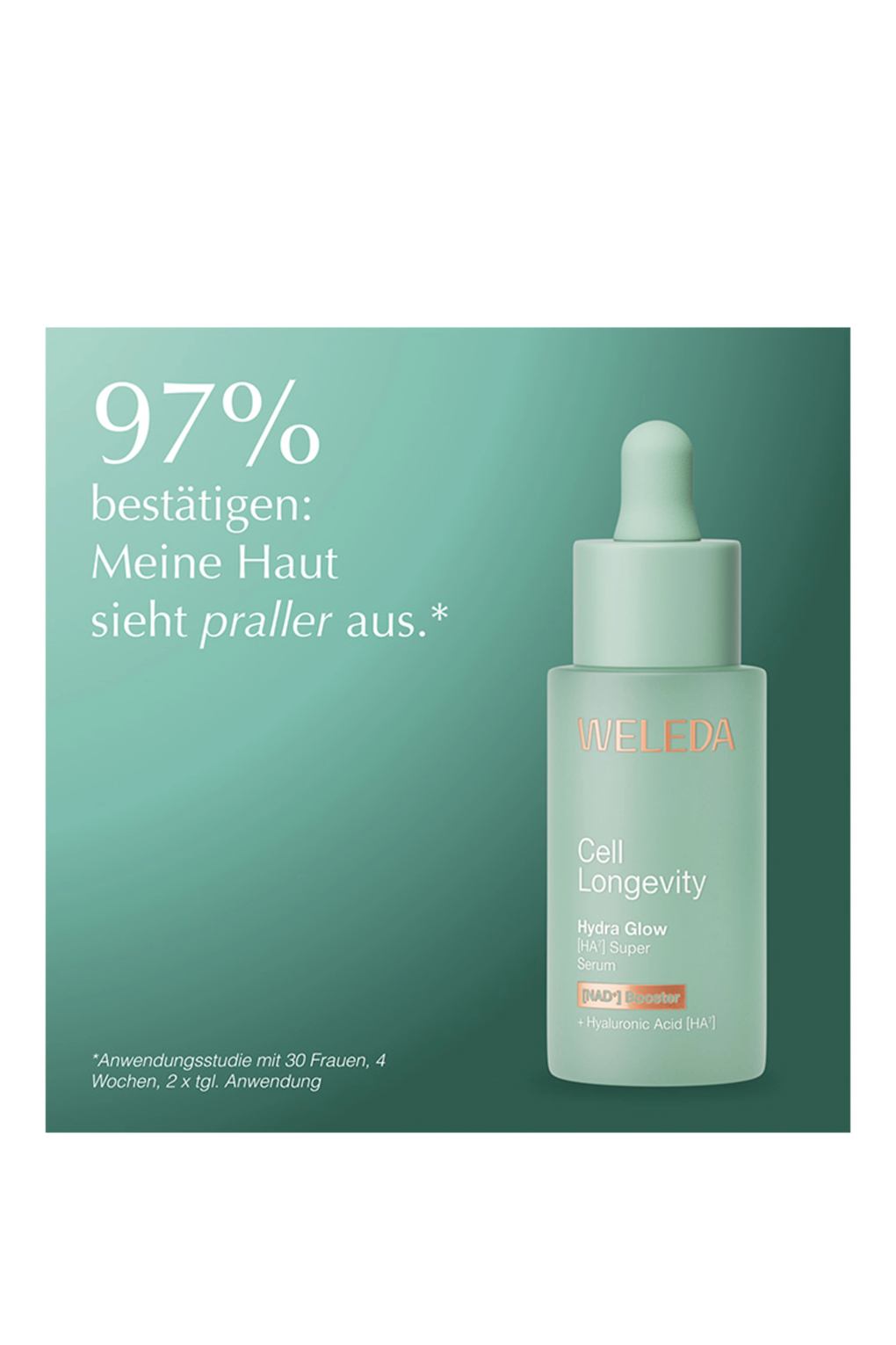 Сыворотка для ухода за кожей CELL LONGEVITY HYDRA GLOW HA7 SUPER SERUM 30 ml. Фото 4.