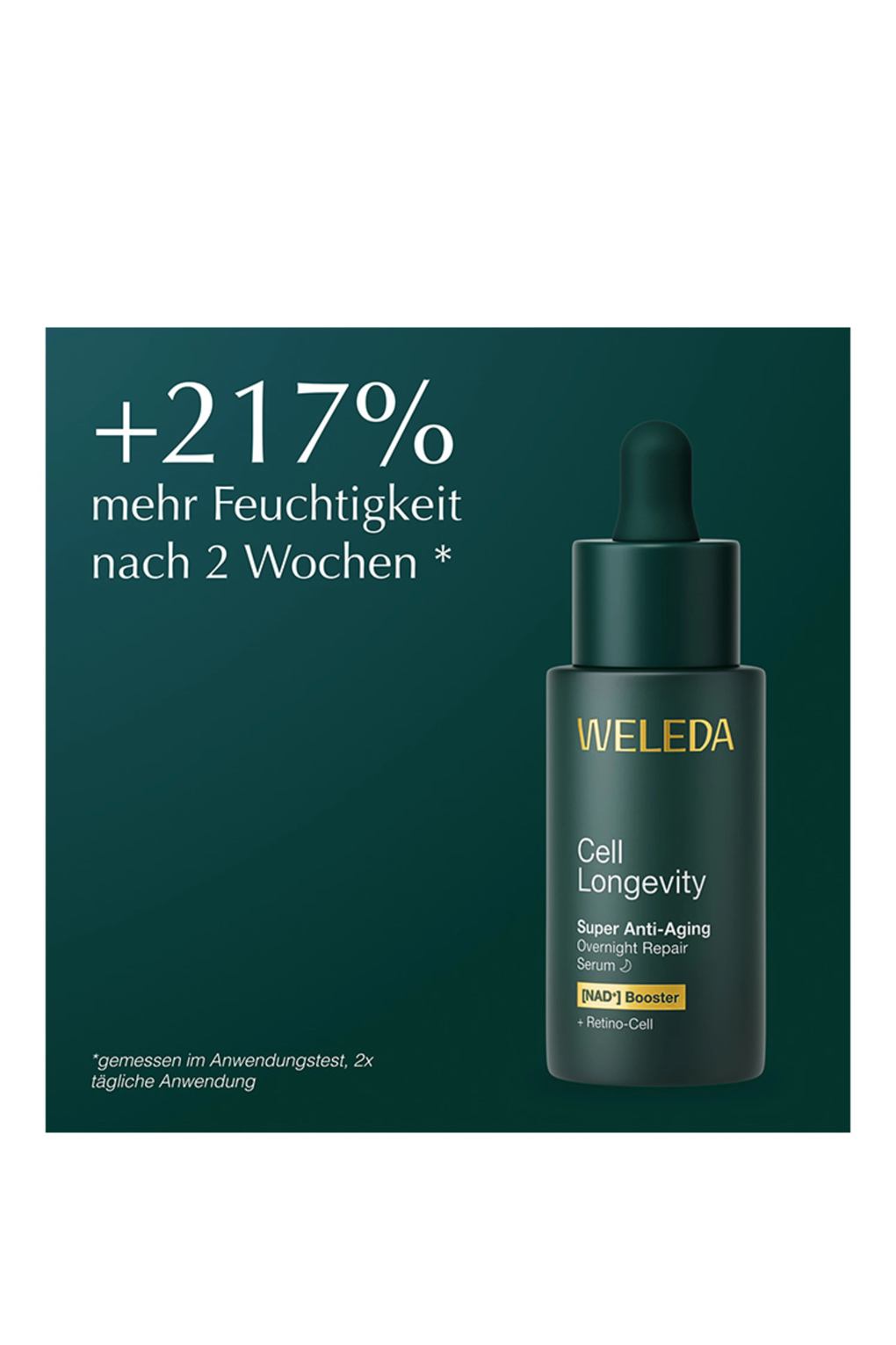 Сыворотка для лица Weleda cell longevity super anti-aging overnight repair serum 30 ml. Фото 4.