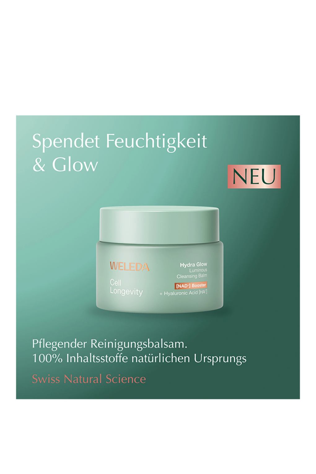 Средство для умывания CELL LONGEVITY HYDRA GLOW LUMINOUS CLEANSING BALM 80 ml. Фото 3.