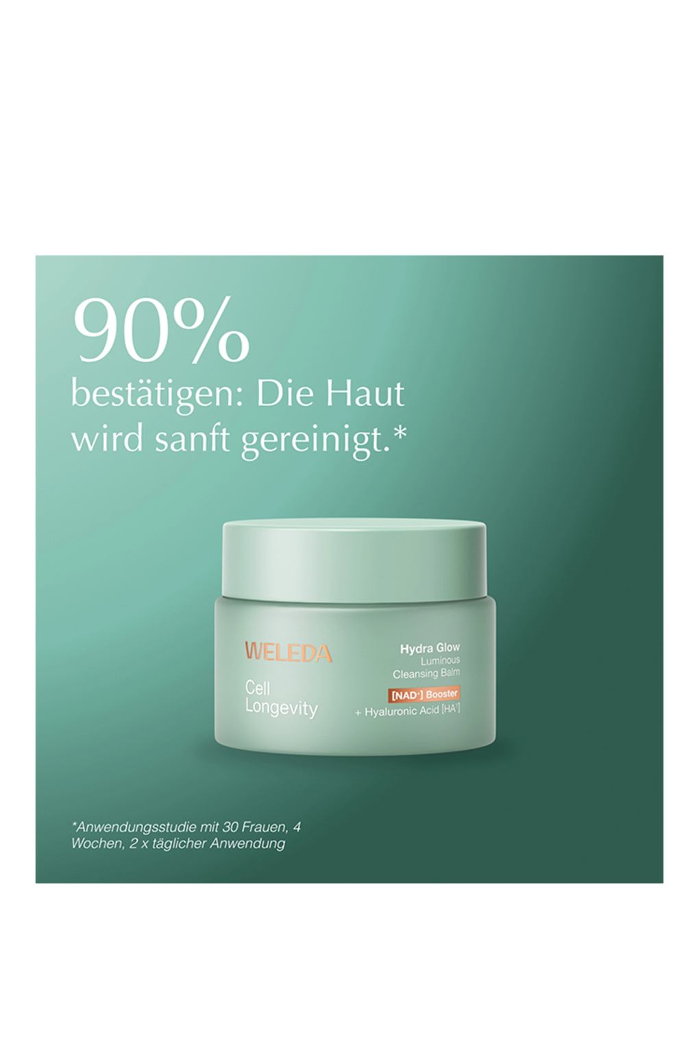 Средство для умывания CELL LONGEVITY HYDRA GLOW LUMINOUS CLEANSING BALM 80 ml. Фото 4.