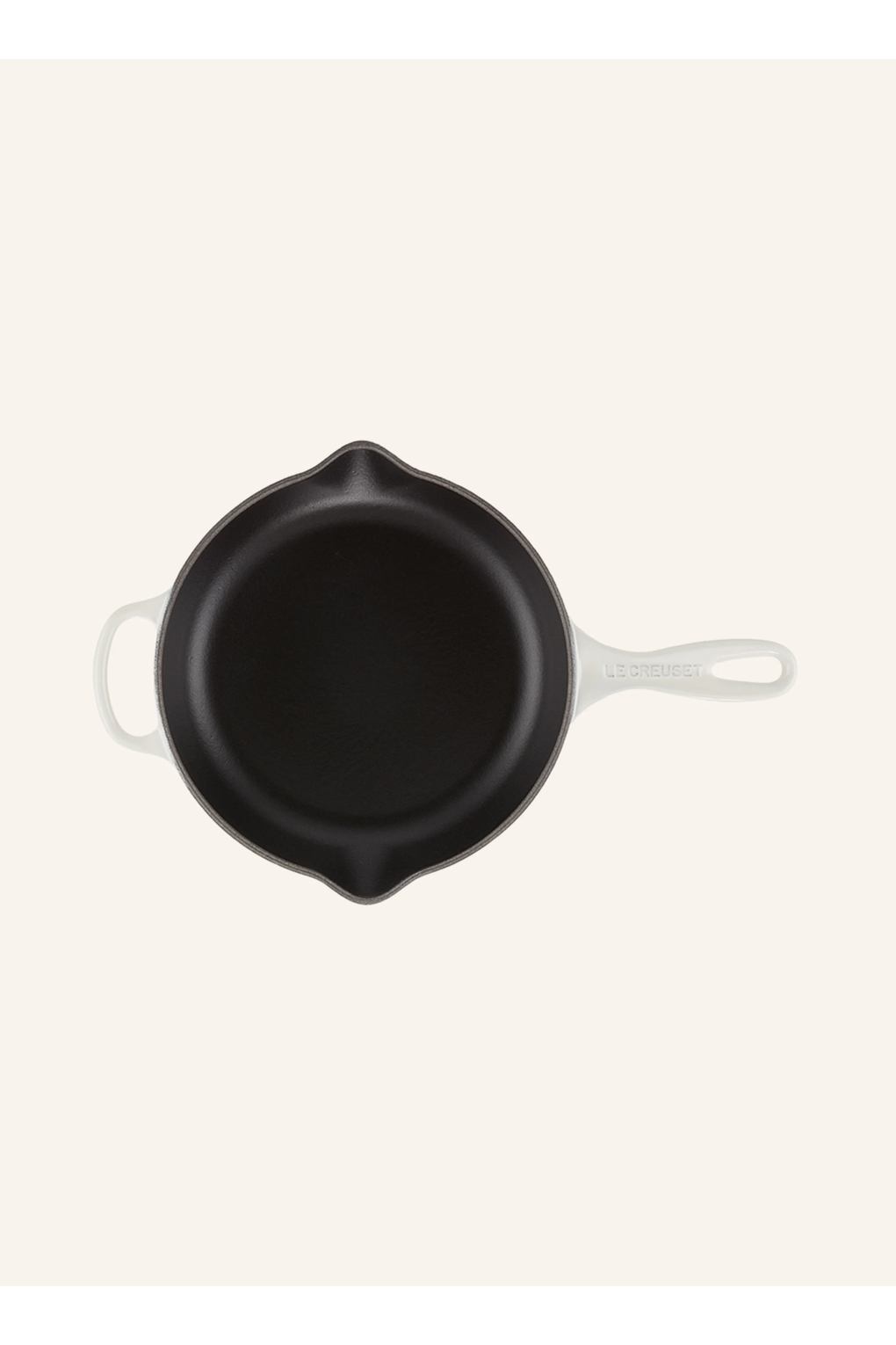Сковорода для жарки и подачи Le Creuset Signature, кремовый 4,5 x 40 x 27 см, диаметр 23 см. Фото 2.