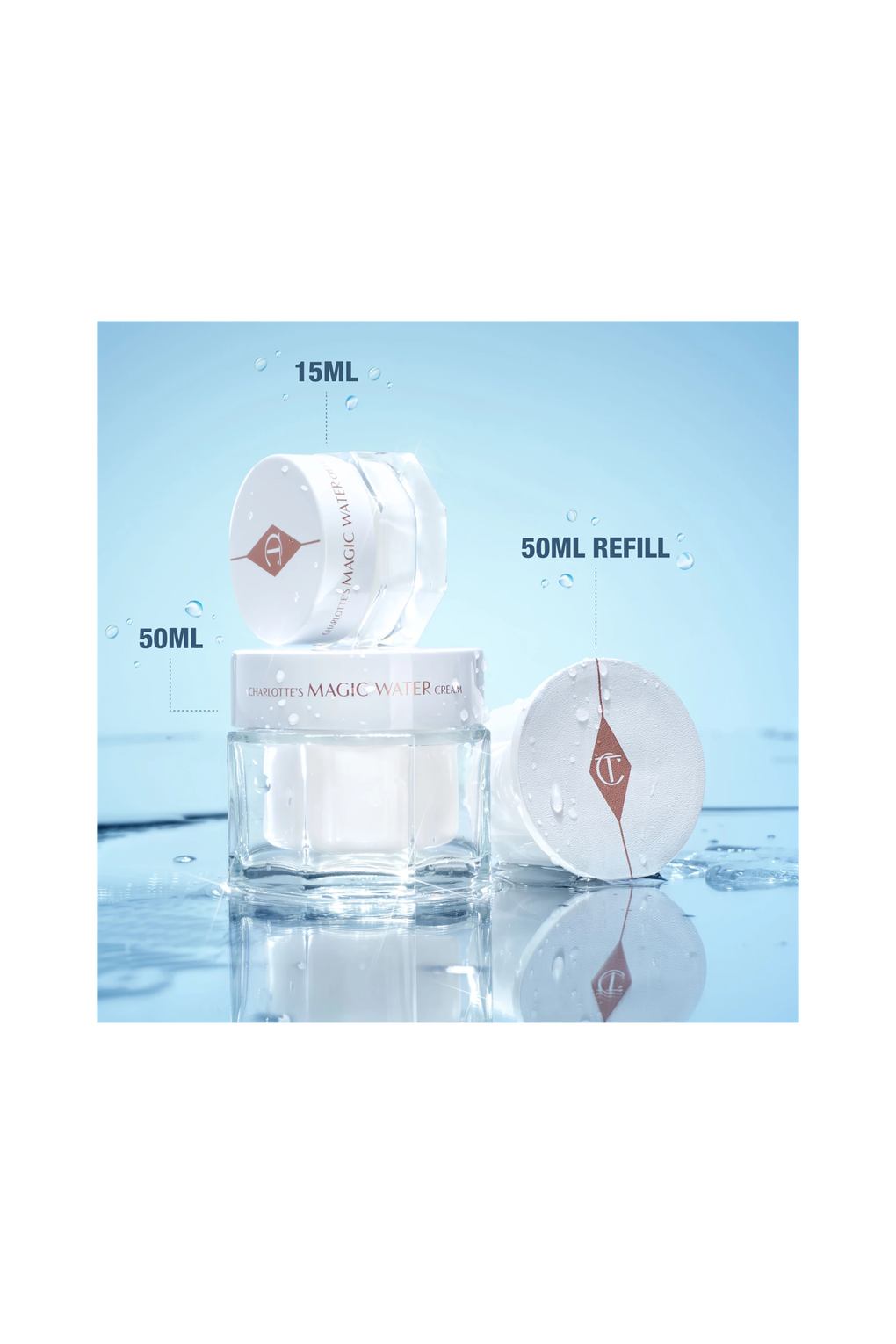 Крем Charlotte Tilbury charlotte's magic water cream refill 50 ml. Фото 5.