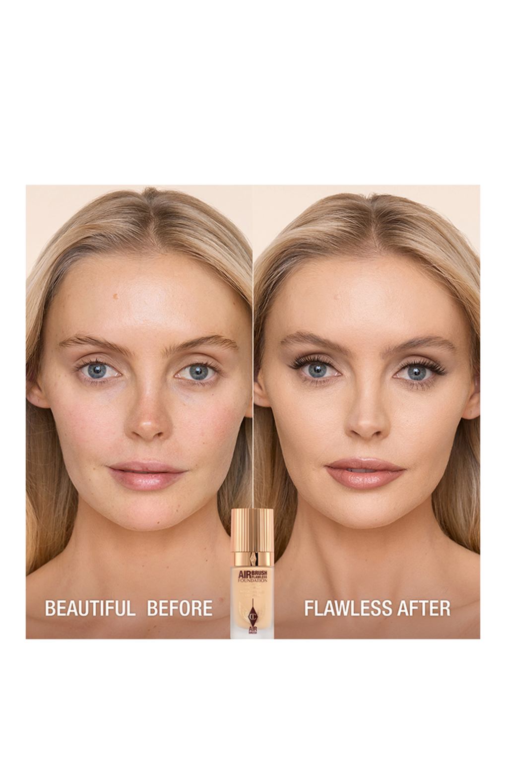 Тональный крем Charlotte Tilbury airbrush flawless foundation 4 WARM. Фото 2.