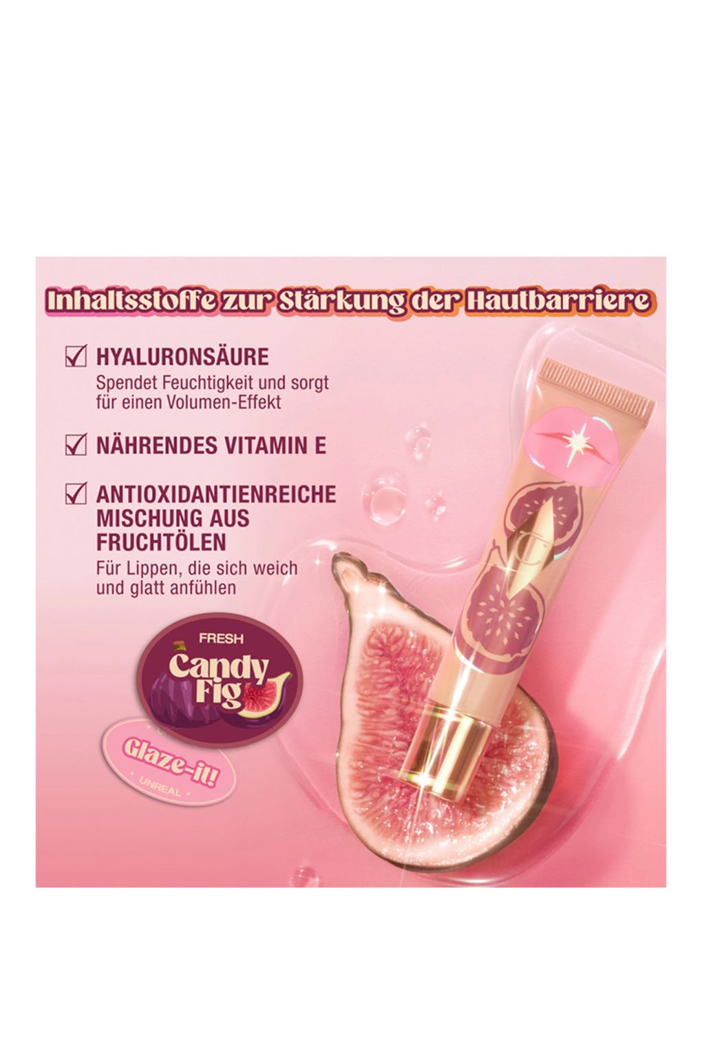 Масло для губ Charlotte Tilbury unreal lips healthy glow nectar oil JUICYLICIOUS CANDY FIG. Фото 4.