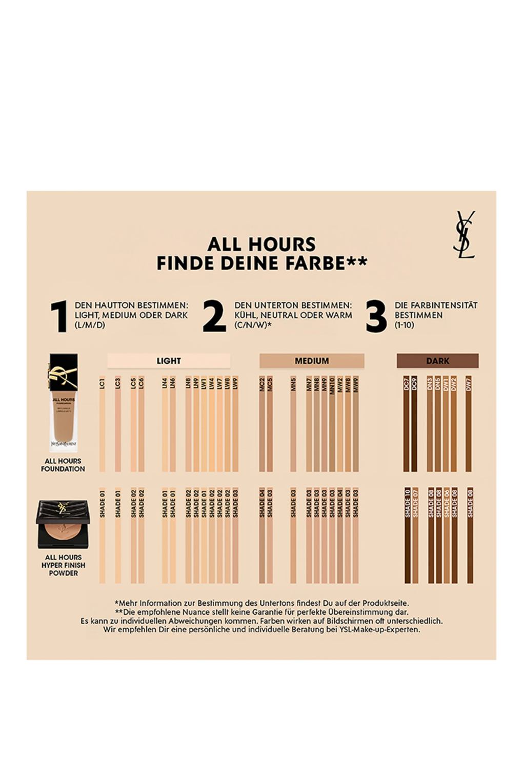 Пудра Yves Saint Laurent All Hours Hyper Finish 0.5 Beige. Фото 2.