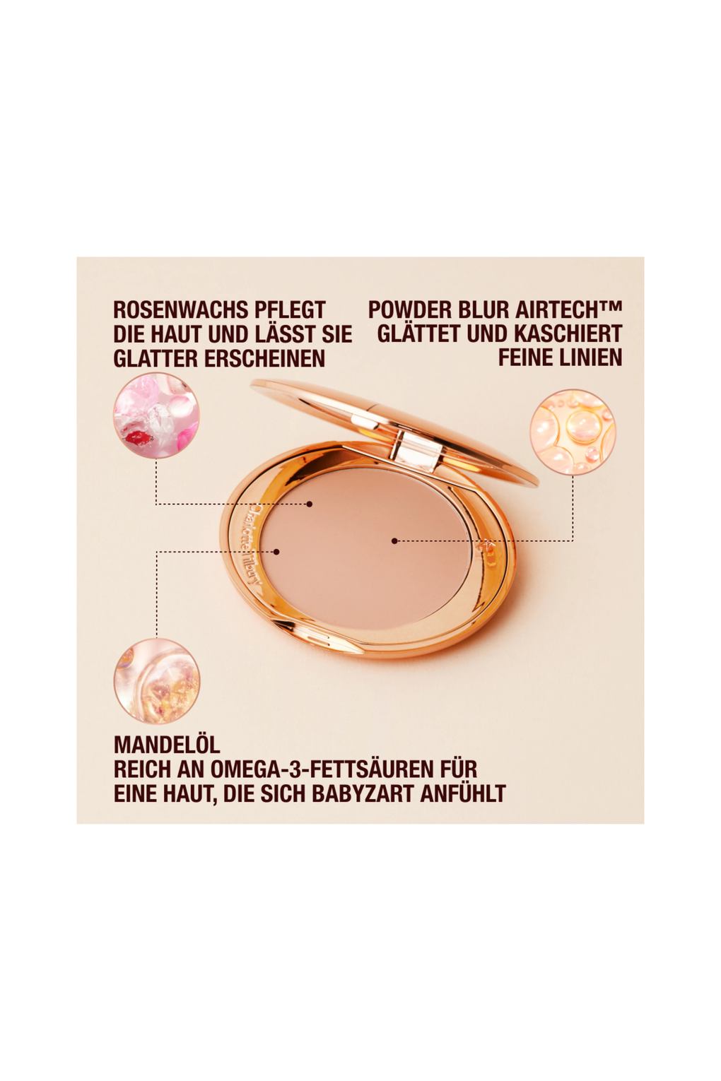 Пудра Charlotte Tilbury airbrush flawless refill 4 DEEP. Фото 5.