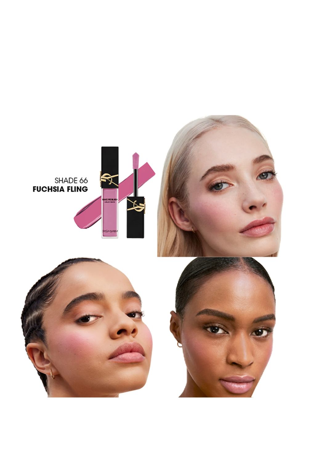 Румяна Yves Saint Laurent make me blush liquid FUCHSIA FLING. Фото 3.