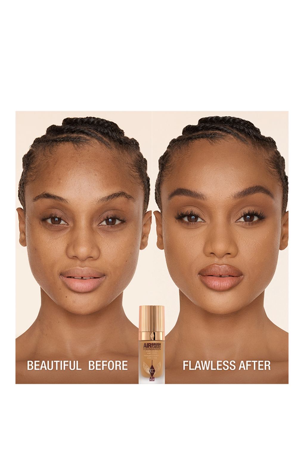 Тональный крем Charlotte Tilbury airbrush flawless foundation 10 WARM. Фото 2.