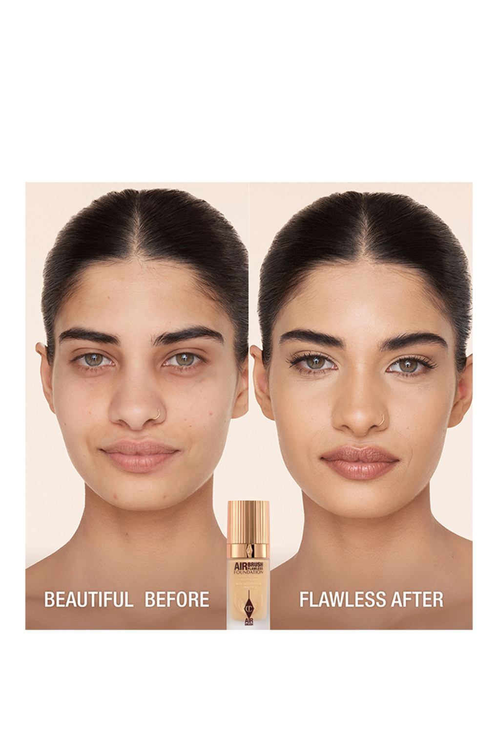 Тональный крем Charlotte Tilbury airbrush flawless foundation 5 WARM. Фото 2.