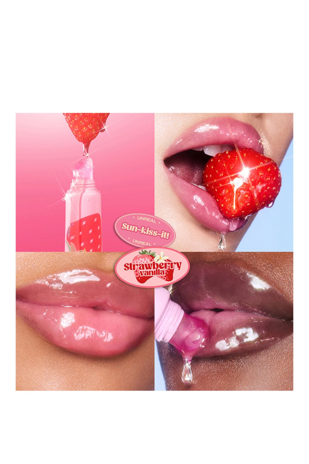 Масло для губ Charlotte Tilbury unreal lips healthy glow nectar oil JUICYLICIOUS STRAWBERRY VANILLA. Фото 3.