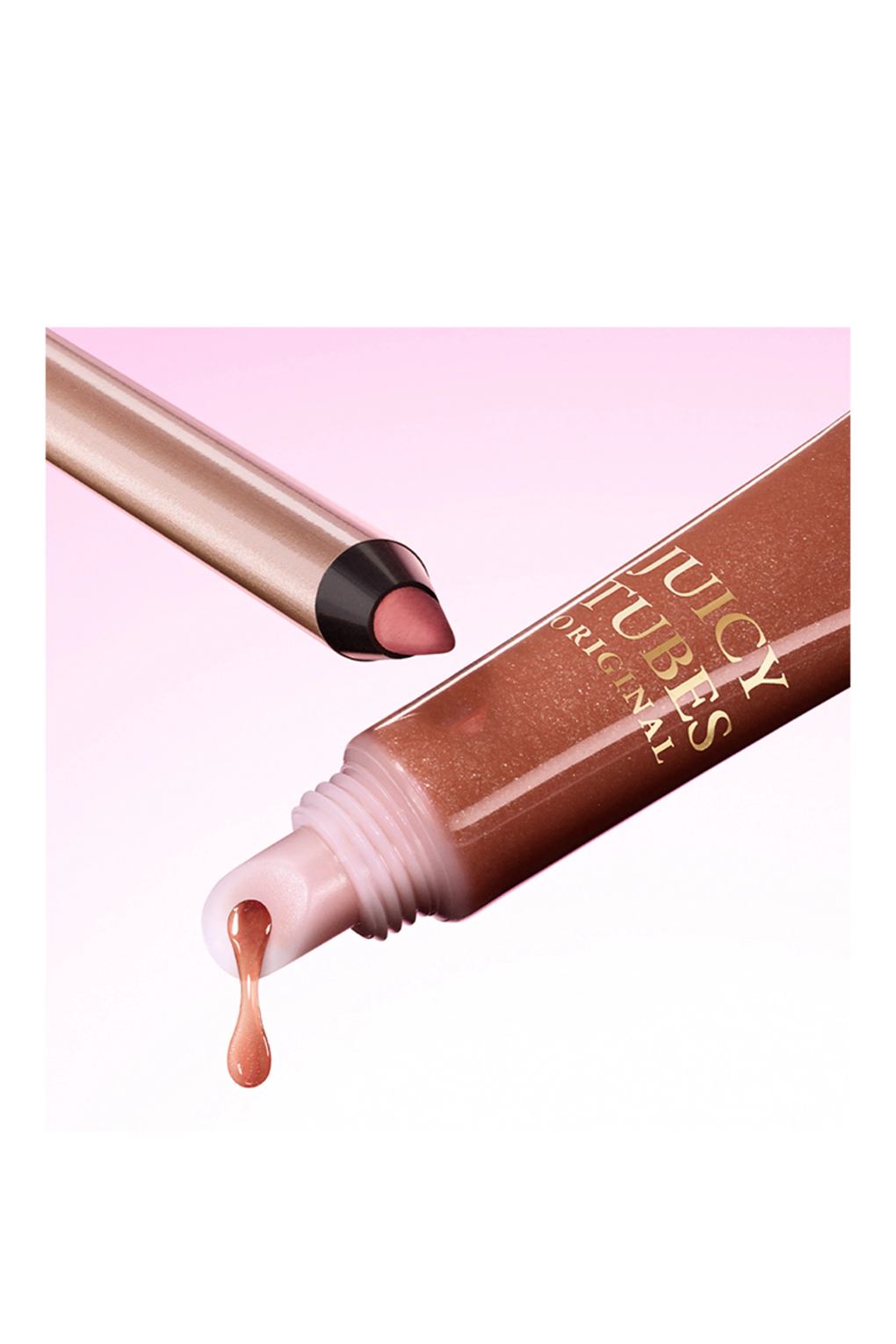 Блеск для губ JUICY TUBES ORIGINAL 16 ALMOND DRIP. Фото 3.