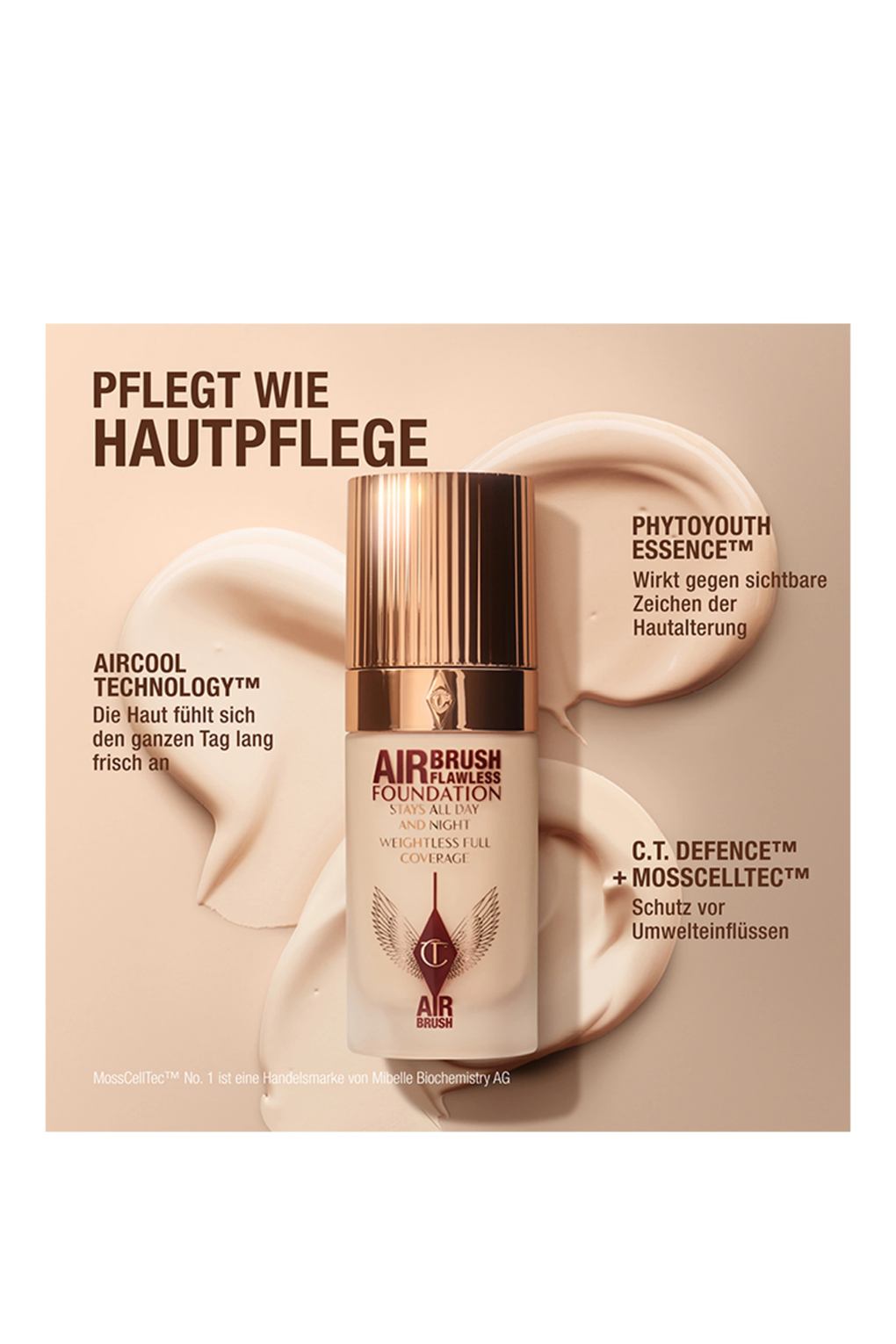 Тональный крем Charlotte Tilbury airbrush flawless foundation 2 NEUTRAL. Фото 4.