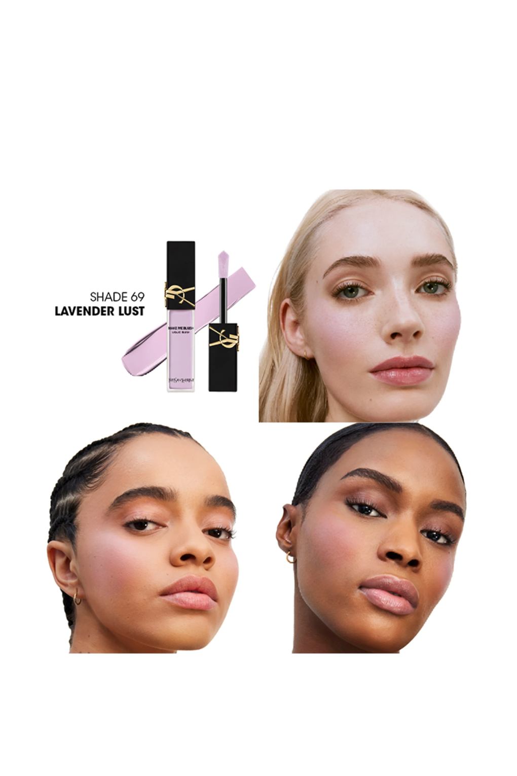 Румяна Yves Saint Laurent make me blush liquid LAVENDER LUST. Фото 3.