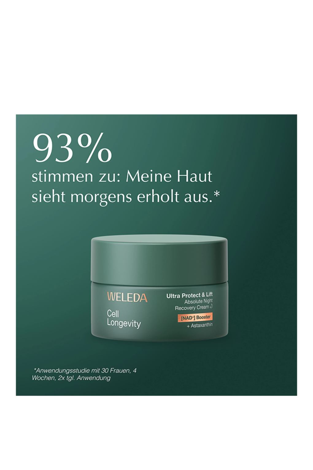 Ночной крем Weleda cell longevity ultra protect & lift absolute night recovery cream 50 ml. Фото 4.