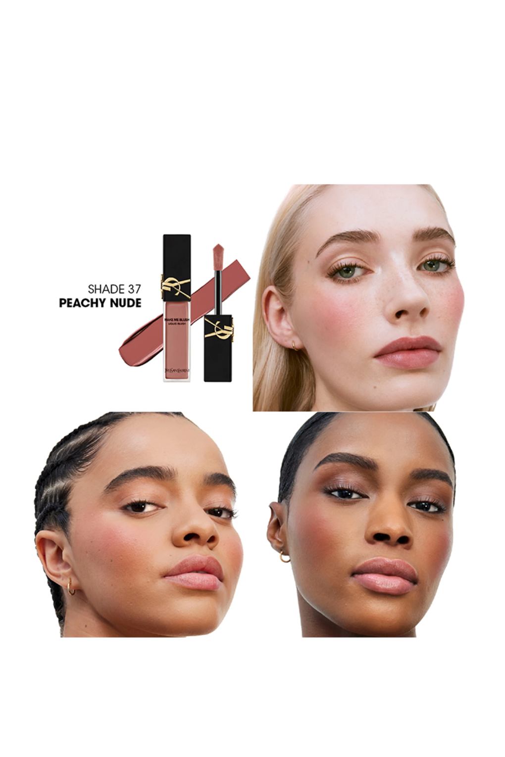 Румяна Yves Saint Laurent make me blush liquid PEACHY NUDE. Фото 3.