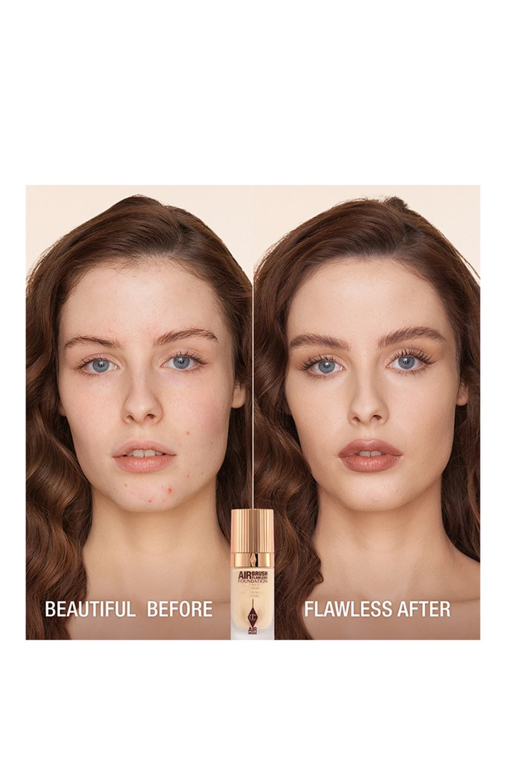 Тональный крем Charlotte Tilbury airbrush flawless foundation 3 WARM. Фото 2.