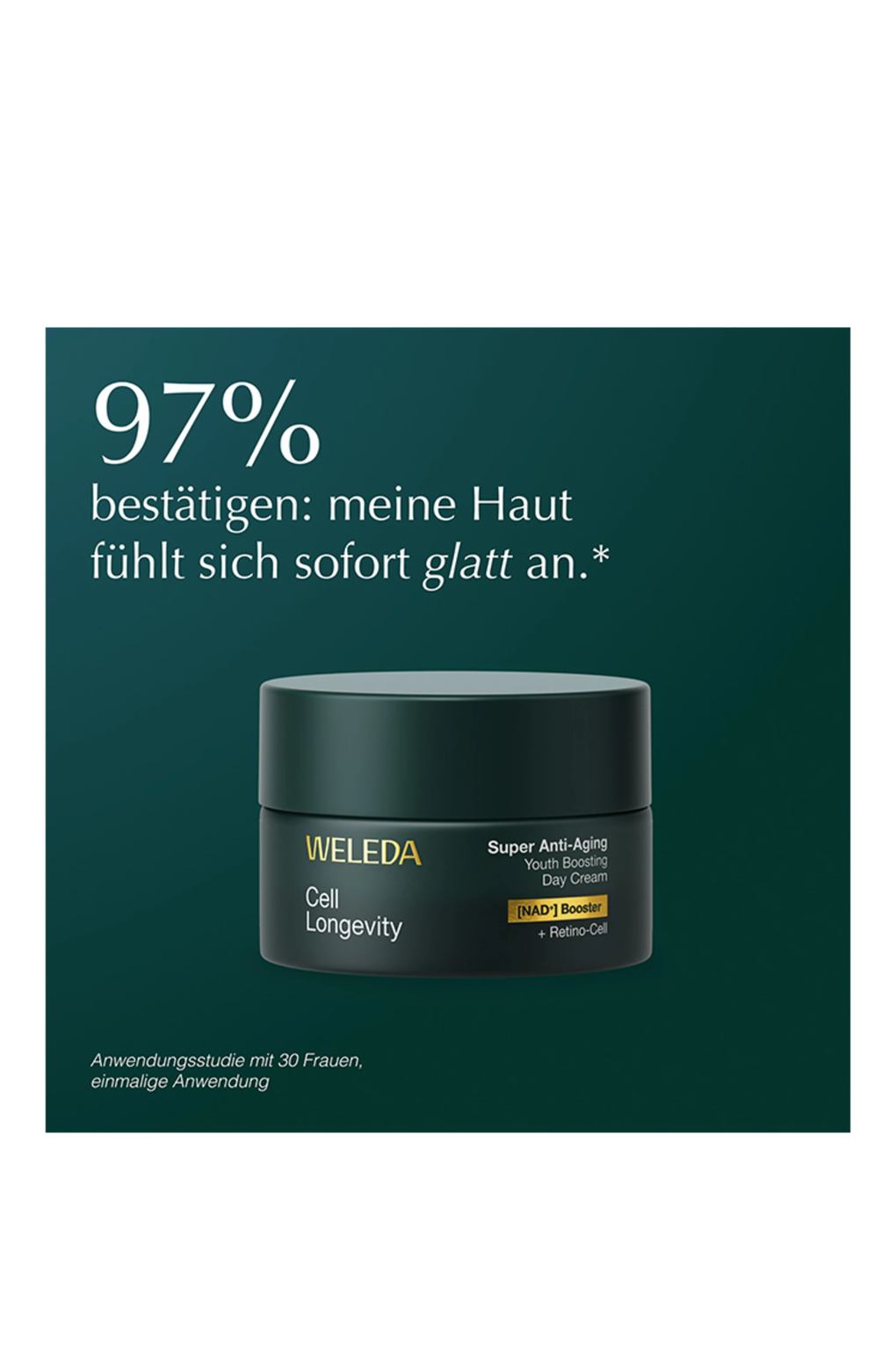 Крем для ухода за кожей Weleda cell longevity super anti-aging youth boosting day cream 50 ml. Фото 4.