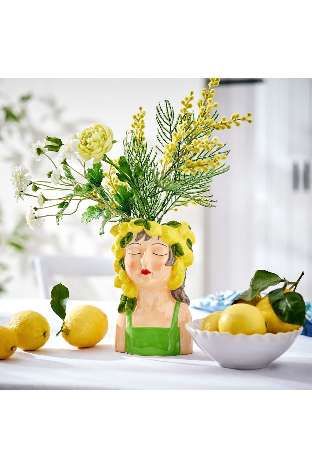 Ваза BUTLERS Lemon Girl, желтый. Фото 2.