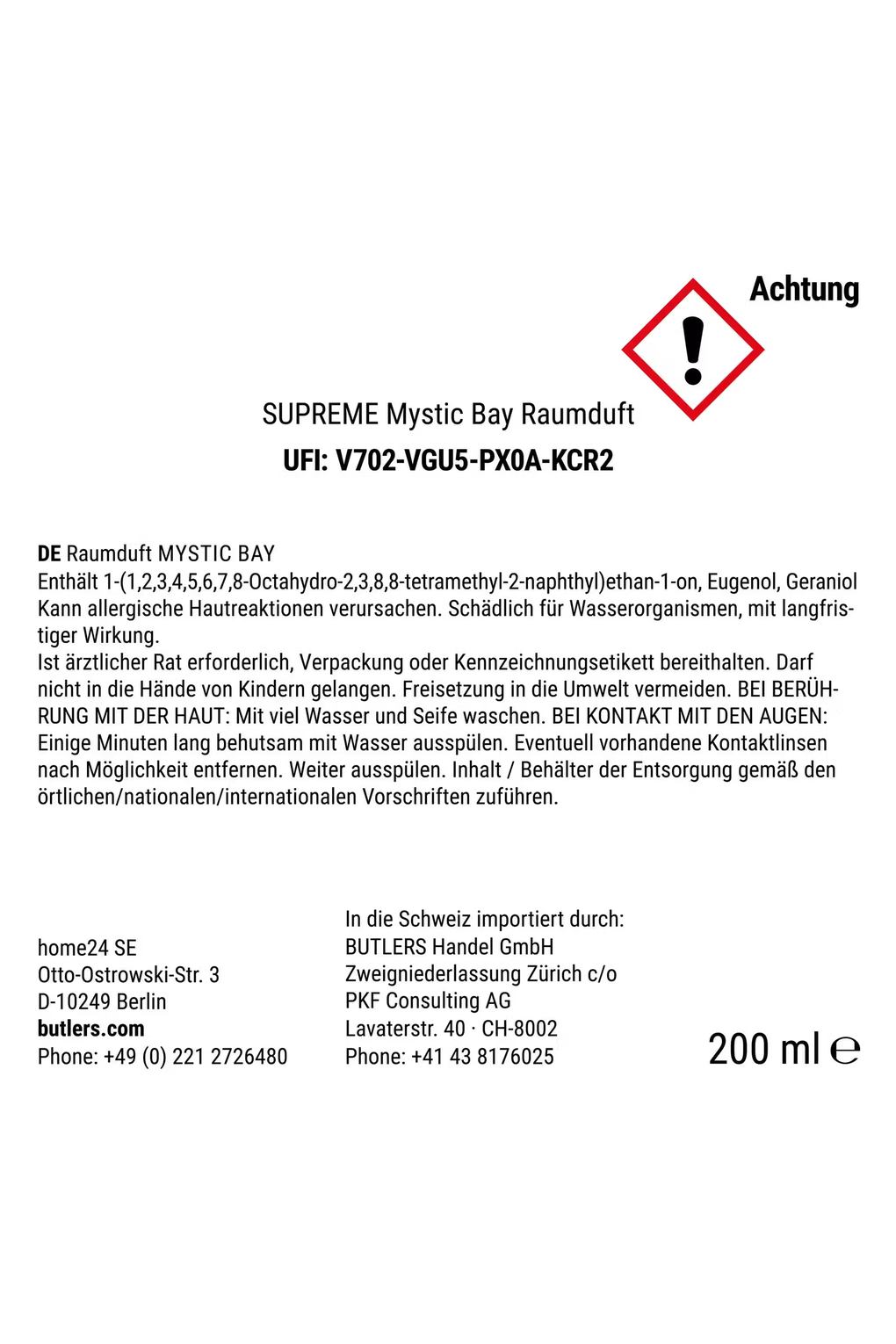 Ароматизатор для помещения BUTLERS SUPREME Mystic Bay, темно-серый. Фото 5.