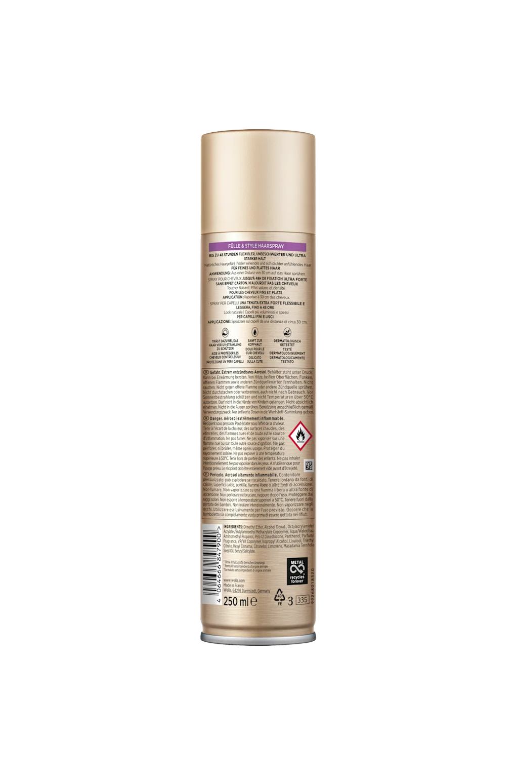 Лак для волос wellaflex Haarspray Fulle & Style, Ultra starker Halt. Фото 2.