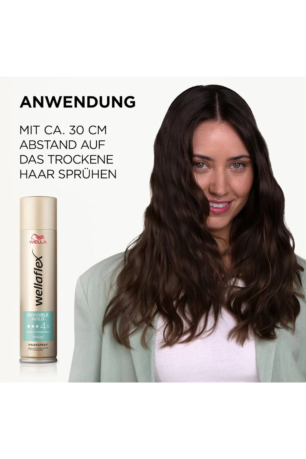 Лак для волос wellaflex Haarspray Invisible Hold, Extra starker Halt. Фото 4.