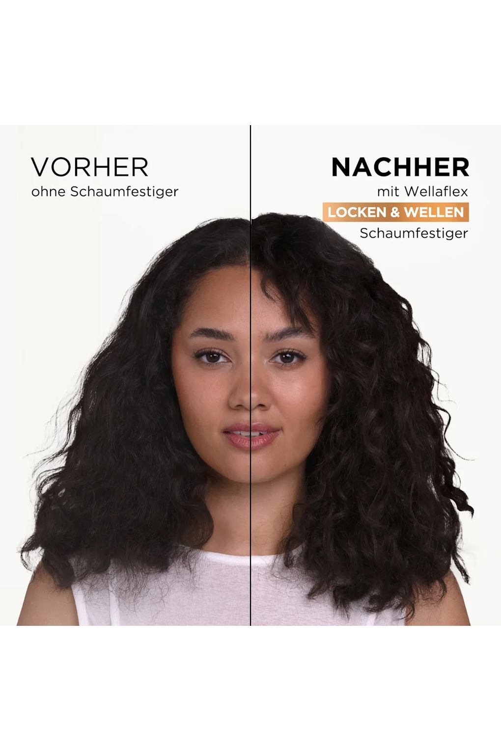 Мусс для волос wellaflex Schaumfestiger Locken & Wellen, Starker Halt. Фото 3.