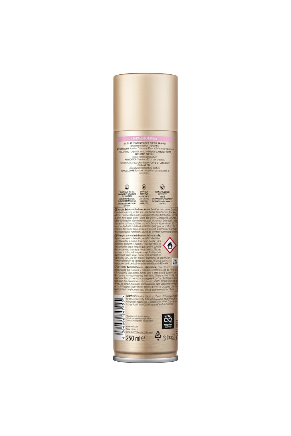 Лак для волос wellaflex Haarspray Sensitive, Parfumfrei. Фото 2.