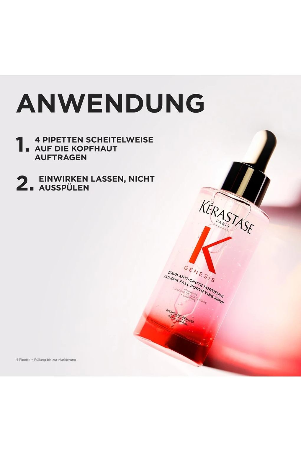 Укрепляющая сыворотка для волос Kerastase Genesis Serum Anti-Chute, 30 мл. Фото 5.