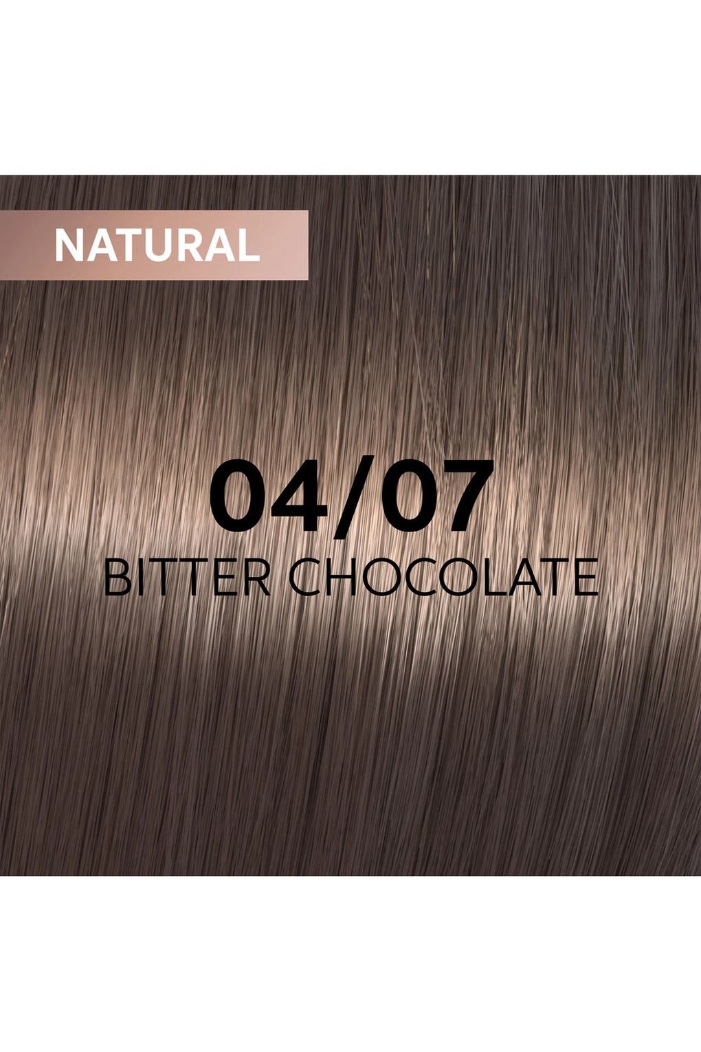 Профессиональная краска для волос Wella Professionals Shinefinity Glaze, 60 мл 04/07 - Горький шоколад. Фото 3.