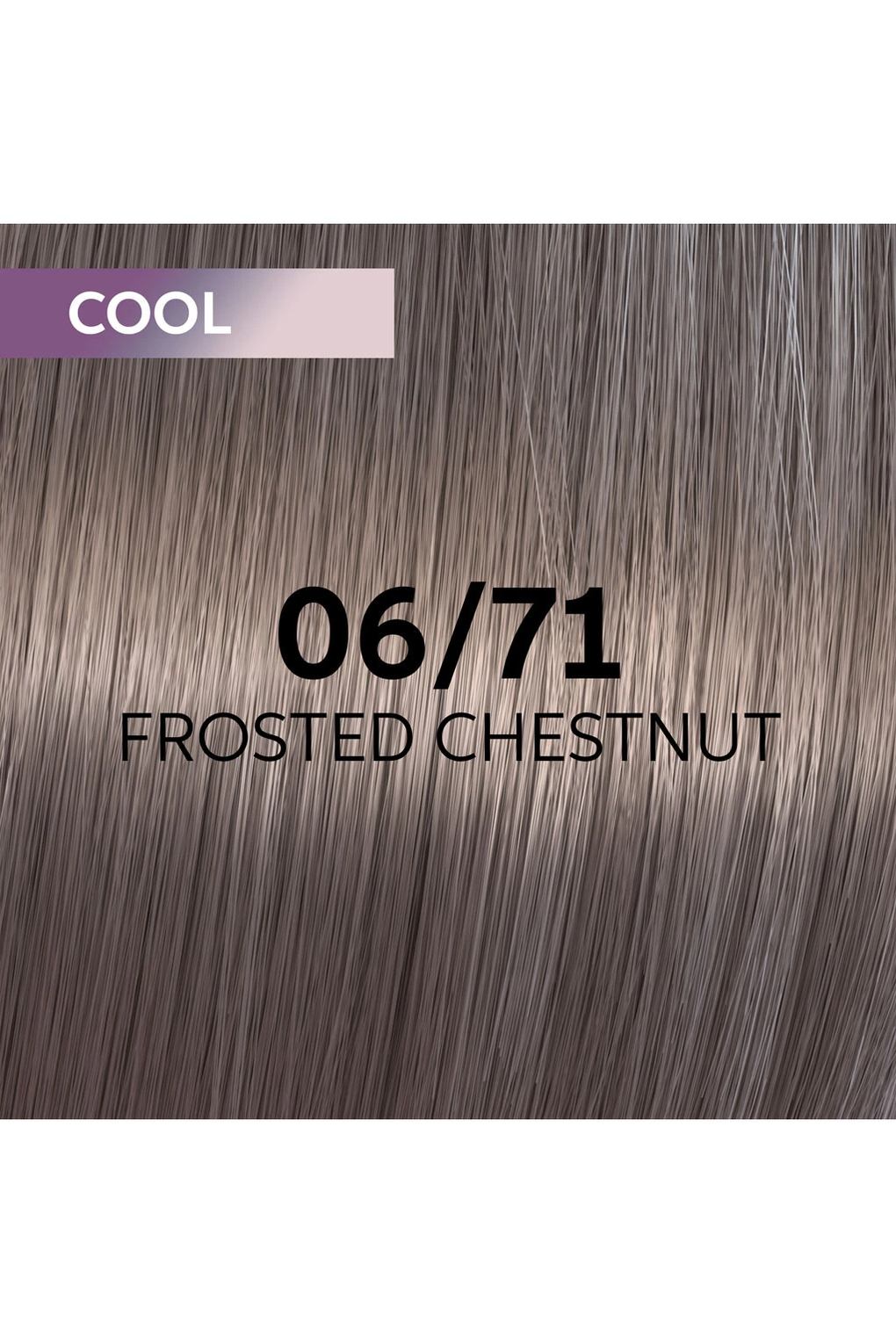 Профессиональная краска для волос Wella Professionals Shinefinity Glaze, 60 мл 06/71 - Frosted Chestnut. Фото 3.