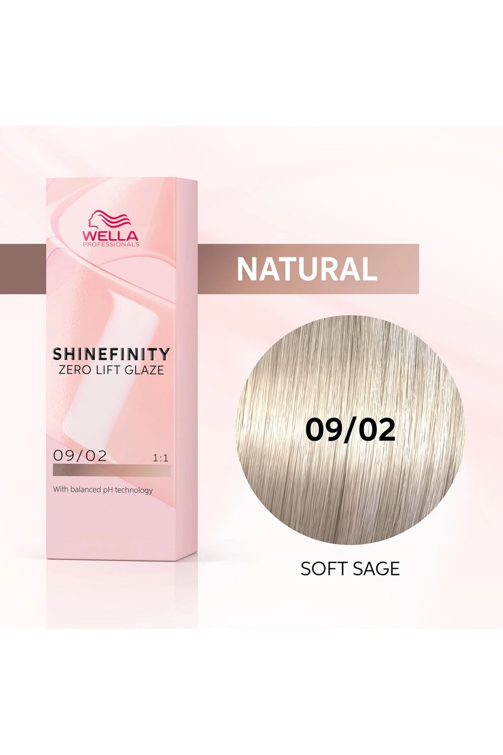 Профессиональная краска для волос Wella Professionals Shinefinity Glaze, 60 мл 09/02 Мягкий шалфей. Фото 4.