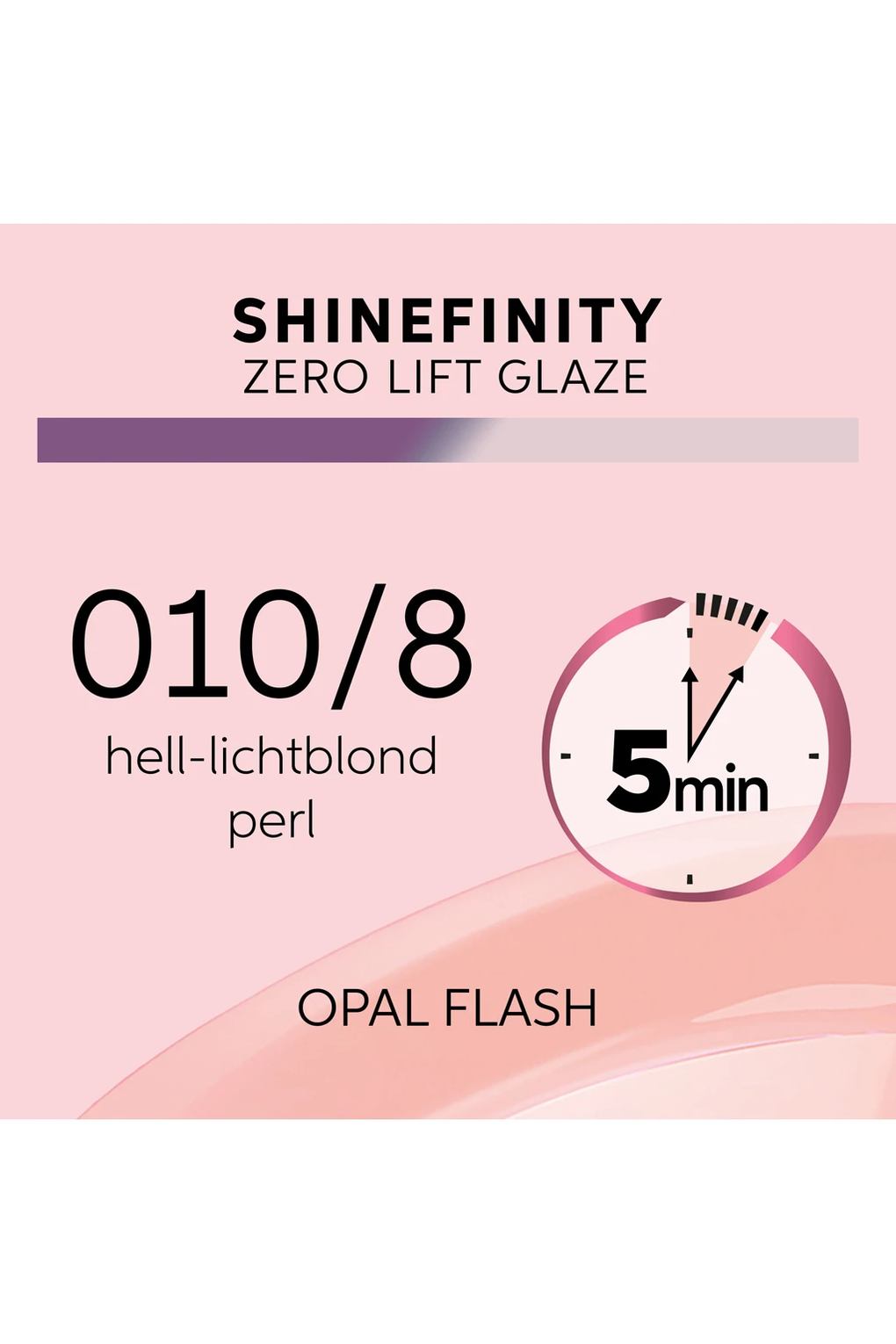 Профессиональная краска для волос Wella Professionals Shinefinity Glaze, 60 мл № 010/8 Opal Flash. Фото 2.